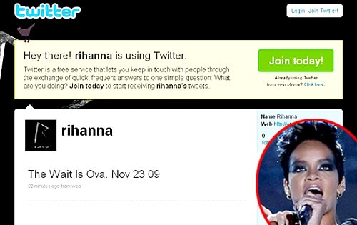 Rihanna, Twitter twitter.com; Kevin Winter/Getty Images