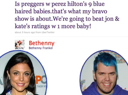 Bethenny Frankel, Perez Hilton, Twitter 