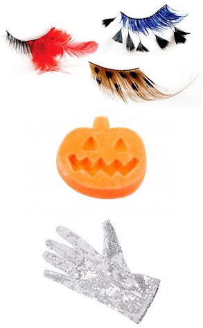 NYX Special Effects Lashes, Lush (The Great) Pumpkin Soap, Torrid Sequined Glove