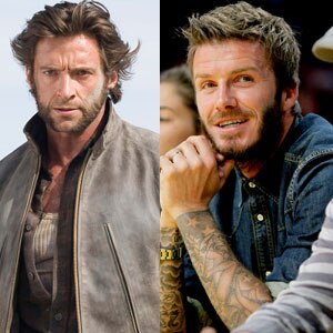 Wolverine, Hugh Jackman, David Beckham