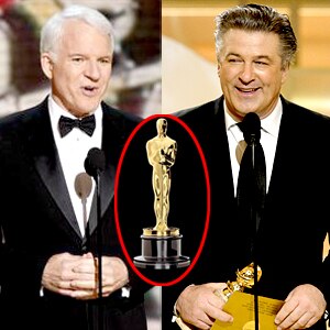 Steve Martin, Alec Baldwin, Oscar Statuette