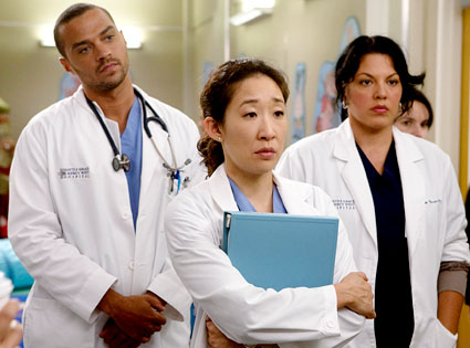 Grey's Anatomy Jesse Williams Sandra Oh Sara Ramirez ABC RANDY HOLMES