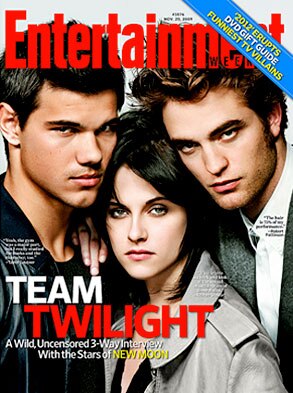 Entertainment Weekly, Cover, Robert Pattinson, Kristen Stewart, Taylor Lautner