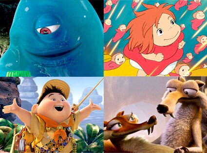Monsters vs. Aliens, Ponyo, Up, Ice Age: Dawn of the Dinosaurs