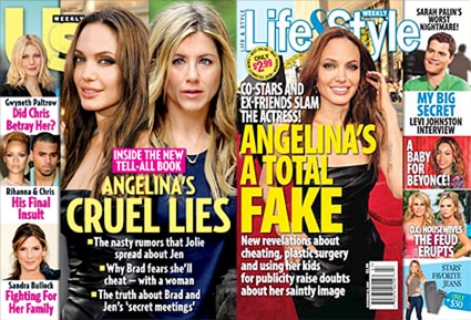 Angelina Jolie, Jennifer Aniston, US Weekly, Angelina Jolie, Life and Style, Cover