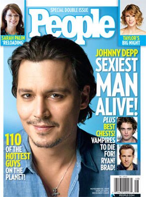 Johnny Depp, People Magazine, Sexiest Man Alive