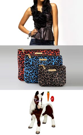 Bebe Budding Corset Halter, Rebecca Minkoff Pouches, Fur Real Friends Smores Pony