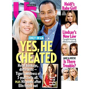 Us Weekly, Cover, Tiger Woods, Elin Woods, Jaimee Grubbs