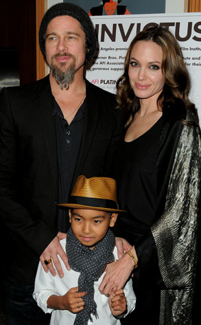 Brad Pitt, Angelina Jolie, Maddox Jolie-Pitt Jordan Strauss/Getty Images