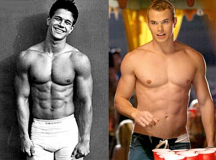 Mark Wahlberg, Kellan Lutz Calvin Klein; Jaimie Trueblood/The CW