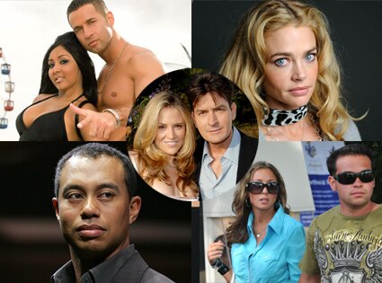 Snooki,The Situation Jersey Shore, Jon Gosselin, Hayley Glassman, Denise Richards, Tiger Woods, Charlie Sheen, Brooke Mueller