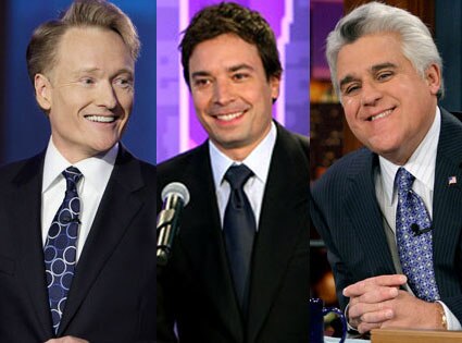 Jay Leno, Conan O'Brien, Jimmy Fallon