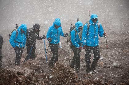 Summit on the Summit climbers