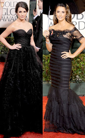 2010 Golden Globes Lea Michele. Lea Michele, Penelope Cruz