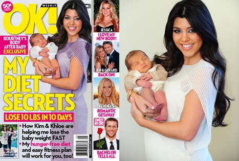 Kourtney Kardashian, Mason, OK! Cover