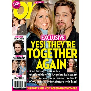 Jennifer Aniston, Brad Pitt, OK Magazine, Cover