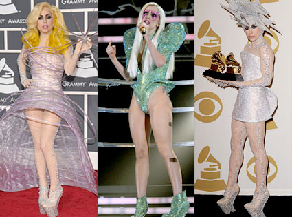 lady gaga red carpet dresses. Lady Gaga sparkled at the