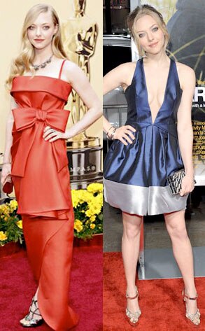 Amanda Seyfried tends to dress more like her sweet Big Love character than Amanda Seyfried tends to dress more like her sweet Big Love character than