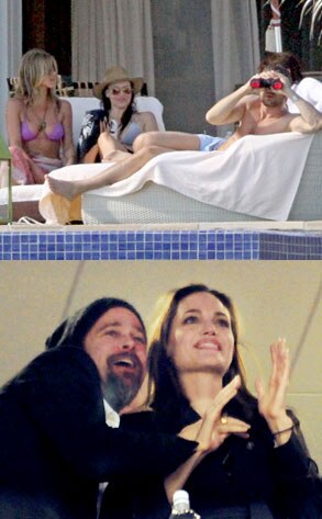 Jennifer Aniston, Gerard Butler, Angelina Jolie, Brad Pitt