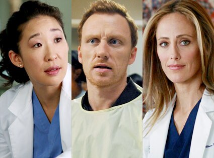 Grey's Anatomy, Kim Raver, Kevin McKidd, Sandra Oh Grey's Anatomy, Kim Raver, Kevin McKidd, Sandra Oh