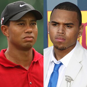 Tiger Woods, Chris Brown
