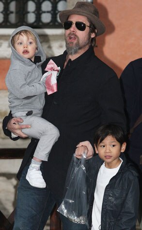 Brad Pitt, Pax Jolie-Pitt, Shiloh Jolie-Pitt