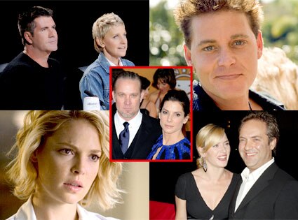 Simon Cowell, Ellen DeGeneres, Corey Haim, Katherine Heigl, Kate Winslet, Sam Mendes, Sandra Bullock, Jesse James