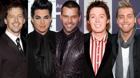 Sean Hayes, Adam Lambert, Ricky Martin, Clay Aiken, Lance Bass