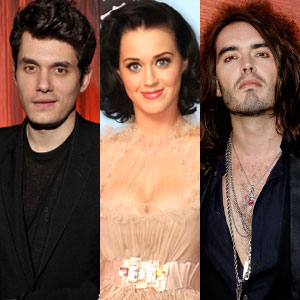 John Mayer, Katy Perry, Russell Brand