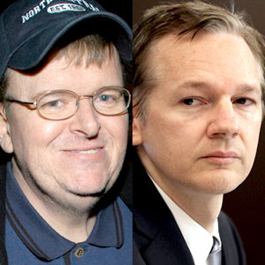 Michael Moore, Julian Assange
