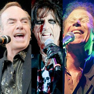 Neil Diamond, Alice Cooper, Tom Waits