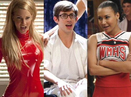 Heather Morris, Kevin McHale, Naya Rivera, Glee