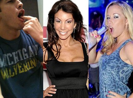 Ashton Kutcher, Danielle Staub, Kendra Wilkinson Baskett
