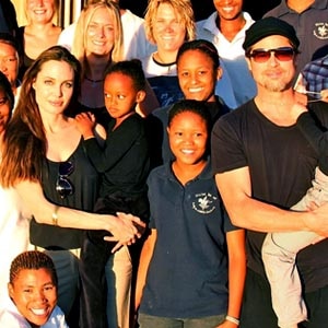 Angelina Jolie, Zahara, Brad Pitt, Shiloh Angelina Jolie, Zahara, Brad Pitt, Shiloh