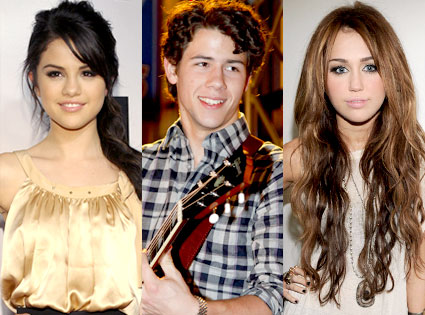 Selena Gomez Nick Jonas Miley Cyrus Stefanie Keenan Getty Images 