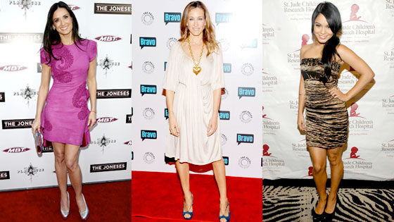 Demi Moore, Sarah Jessica Parker, Vanessa Hudgens