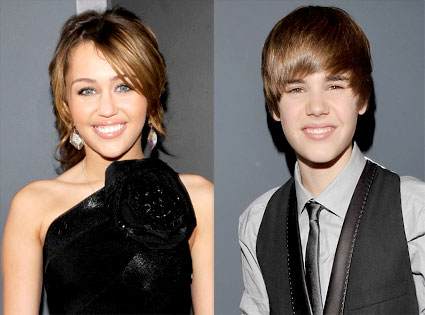 Miley Cyrus Justin Bieber Kevin Mazur WireImagecom 