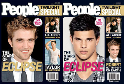 Robert Pattinson, Taylor Lautner, People Magazine Cover