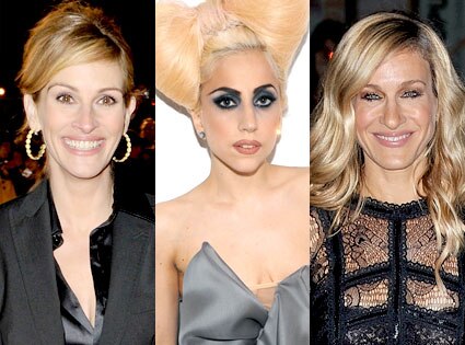 Julia Roberts, Lady Gaga, Sarah Jessica Parker