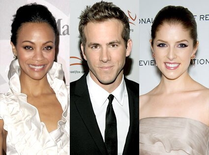 Zoe Saldana, Ryan Reynolds, Anna Kendrick
