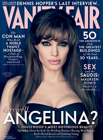 Angelina Jolie Style Guide. Angelina Jolie is on the cover