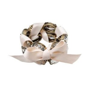 Pink Bowed Jeweled Bracelet