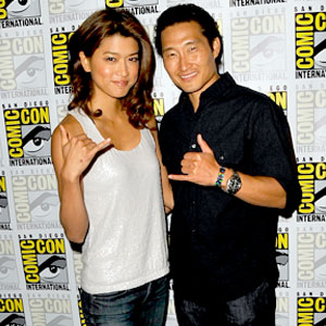 Daniel Dae Kim and Grace Park at Comic-con 2010