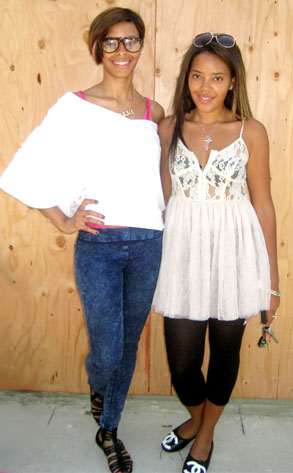 Vanessa (left) and Angela Simmons (right), the stars of Run's House, 