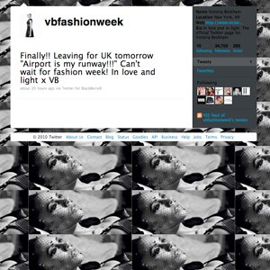 Victoria Beckham, Twitter