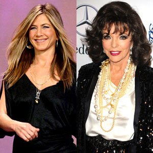 Joan Collins, Jennifer Aniston