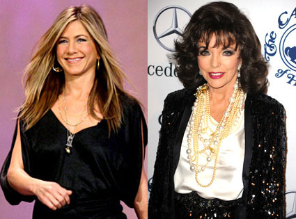 Joan Collins, Jennifer Aniston