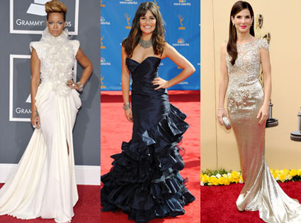Lea Michele Golden Globes Dress 2011. Rihanna, Lea Michele, Sandra