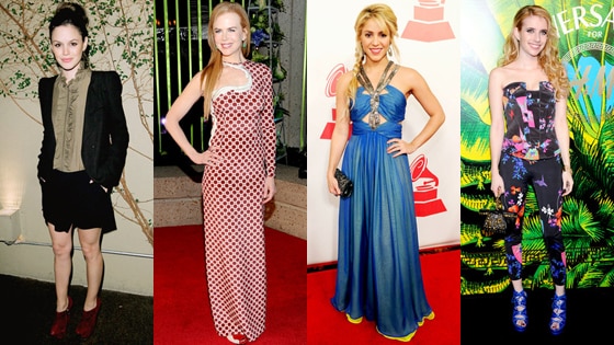Rachel Bilson, Nicole Kidman, Shakira, Emma Roberts 