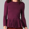 Alice + Olivia Peplum Long-Sleeve